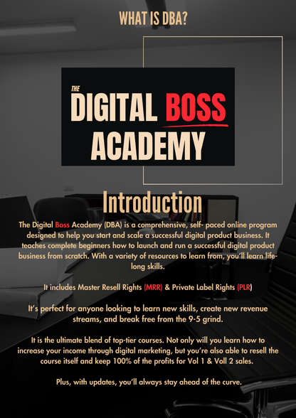 Digital Boss Academy Volume 3 (Volumes 1 & 2 INCLUDED!!!)