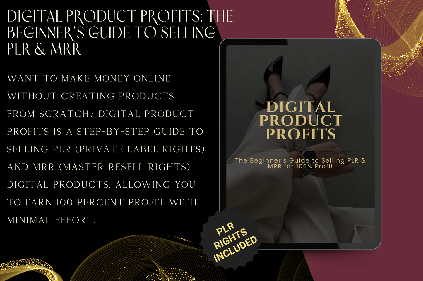 Digital Product Profits: The Beginner’s Guide to Selling PLR & MRR for 100% Profits