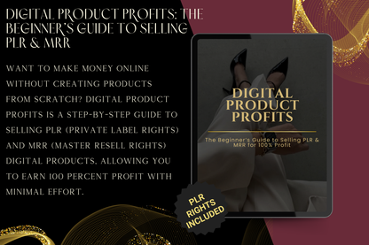 Digital Product Profits: The Beginner’s Guide to Selling PLR & MRR for 100% Profits