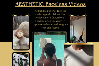 801 Aesthetic Faceless Videos for Instagram Reels & TikTok – Your Key to Starting a DFY Digital Business!