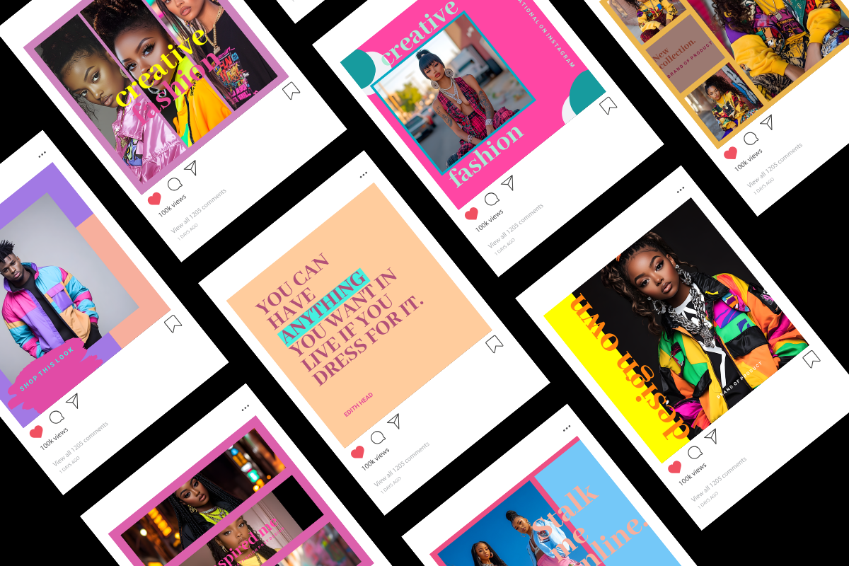 144 Fashion Instagram Templates – Elevate Your Brand’s Style