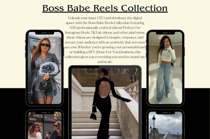 Boss Babe Reels Collection – 530 Empowering Videos for Social Media Success