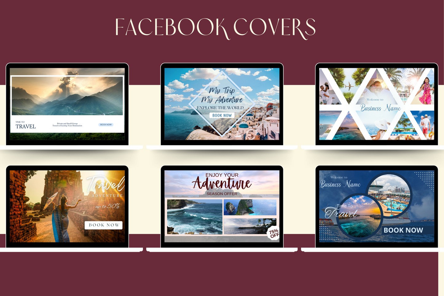 361 Instagram Post Templates & 10 Facebook Covers for Travel Brands – Customizable, Engaging Content for Social Media Growth"