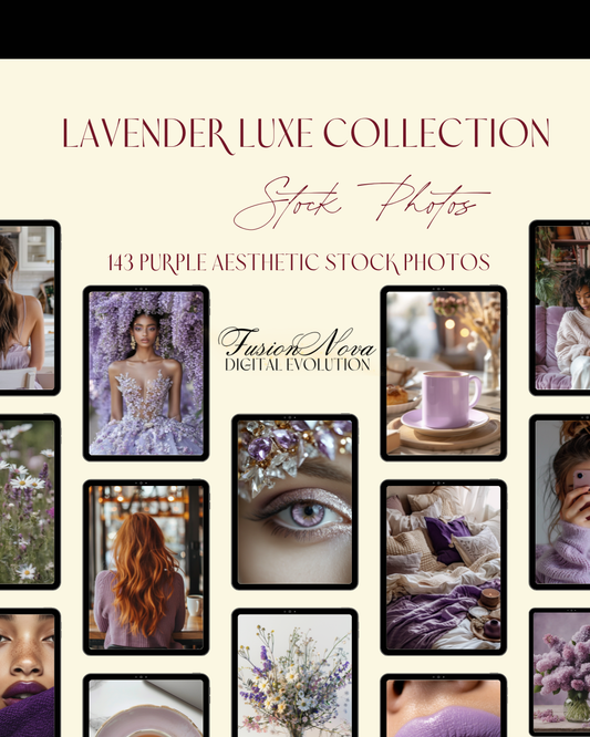 Lavender Luxe Collection – 143 Stunning Purple-Themed Stock Images for Your Brand