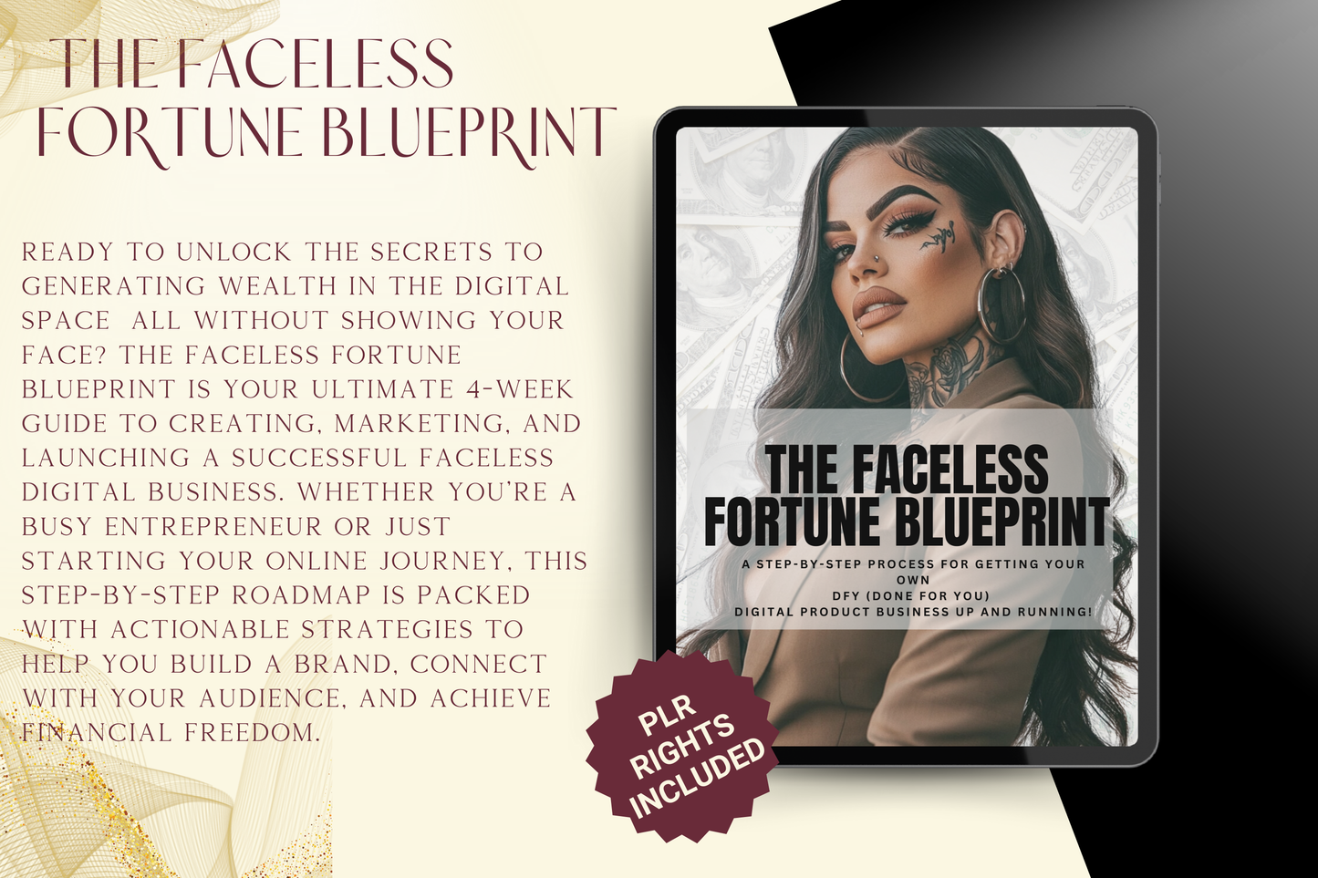 The Faceless Fortune Blueprint: The Ultimate 4-Week Guide to Building a Profitable Digital Business Without Showing Your Face